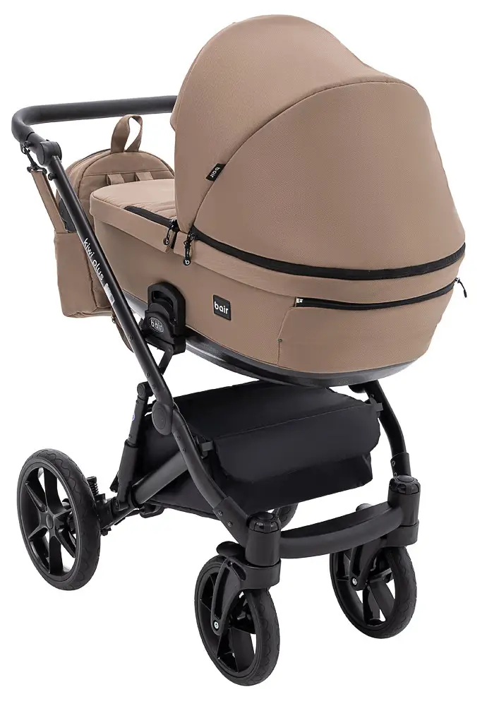 Коляска 2 в 1 Bair Kiwi Plus ECO Soft BKP-857 темный капучино